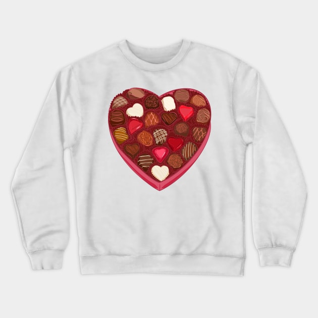 Valentine Chocolate Crewneck Sweatshirt by Ammi